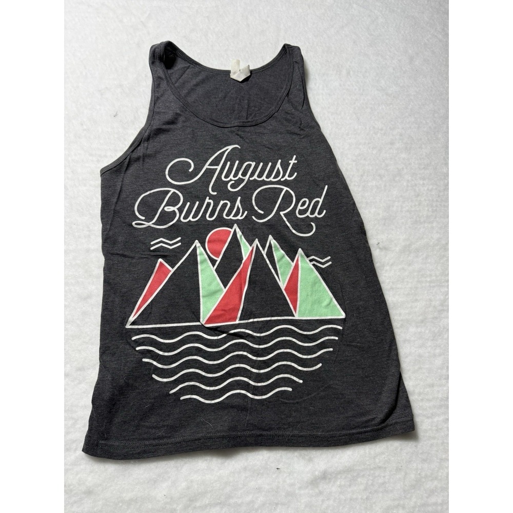 August Burns Red Women's Small Graphic Tank Top Gray Band Merch Sleeveless